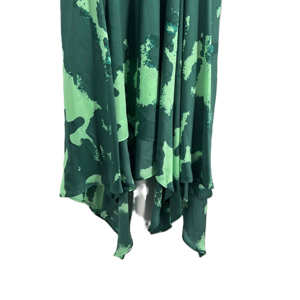 Alexis For Target Green‎ Satin Sleeveless Asymmetrical Sundress Womens 1X - Picture 8 of 10